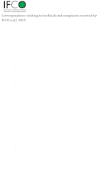 Feedback and Complaints Q1 2025